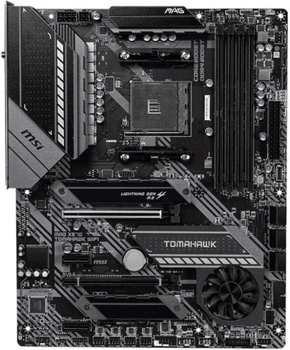MAG X570S Tomahawk MAX WiFi Gaming Motherboard - ATX, AMD Socket AM4, DDR4, PCIe 4.0, CrossFire, M.2 Slots, Wi-Fi 6E